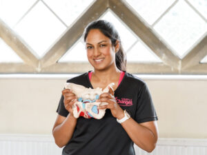 natasha holding a pelvis