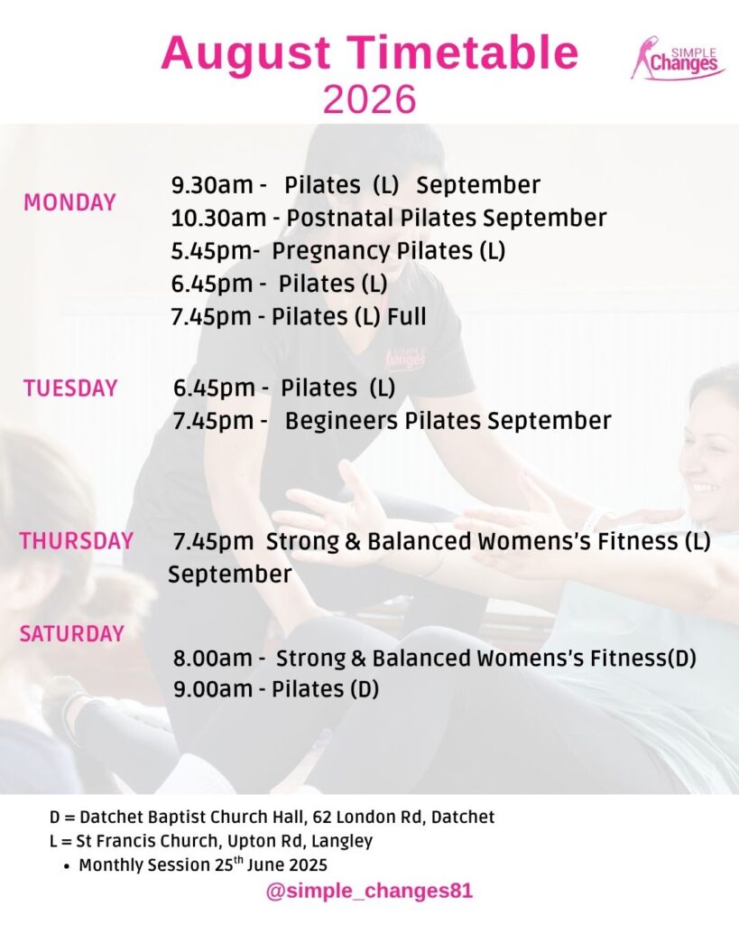 AugustTimetable 2026