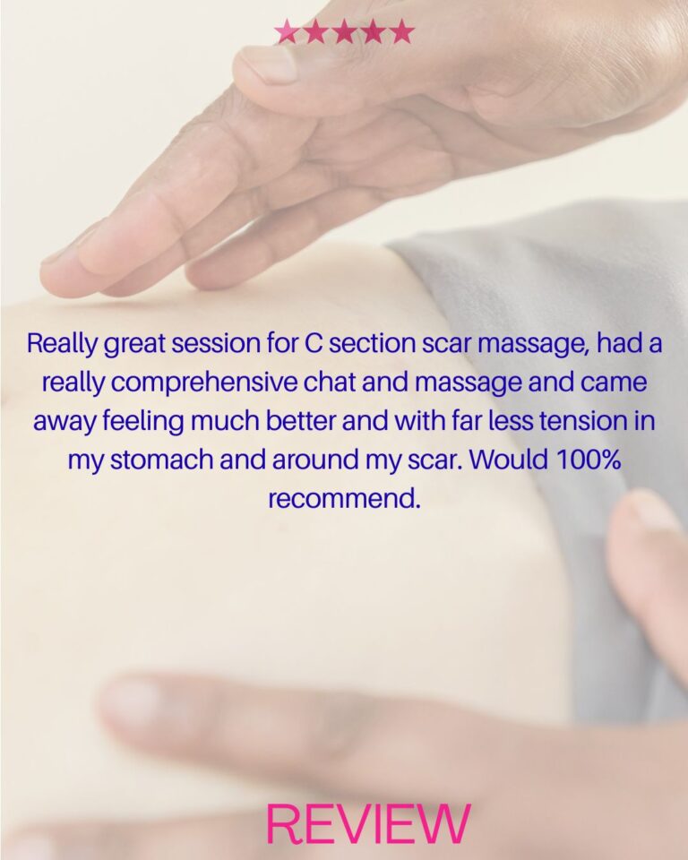 c-section scar massage testimonial