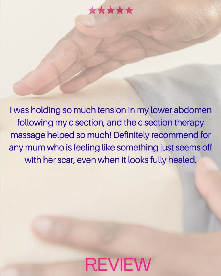 c-section scar massage testimonial
