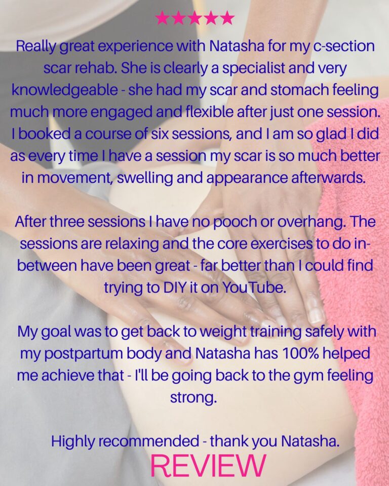 c-section scar massage testimonial
